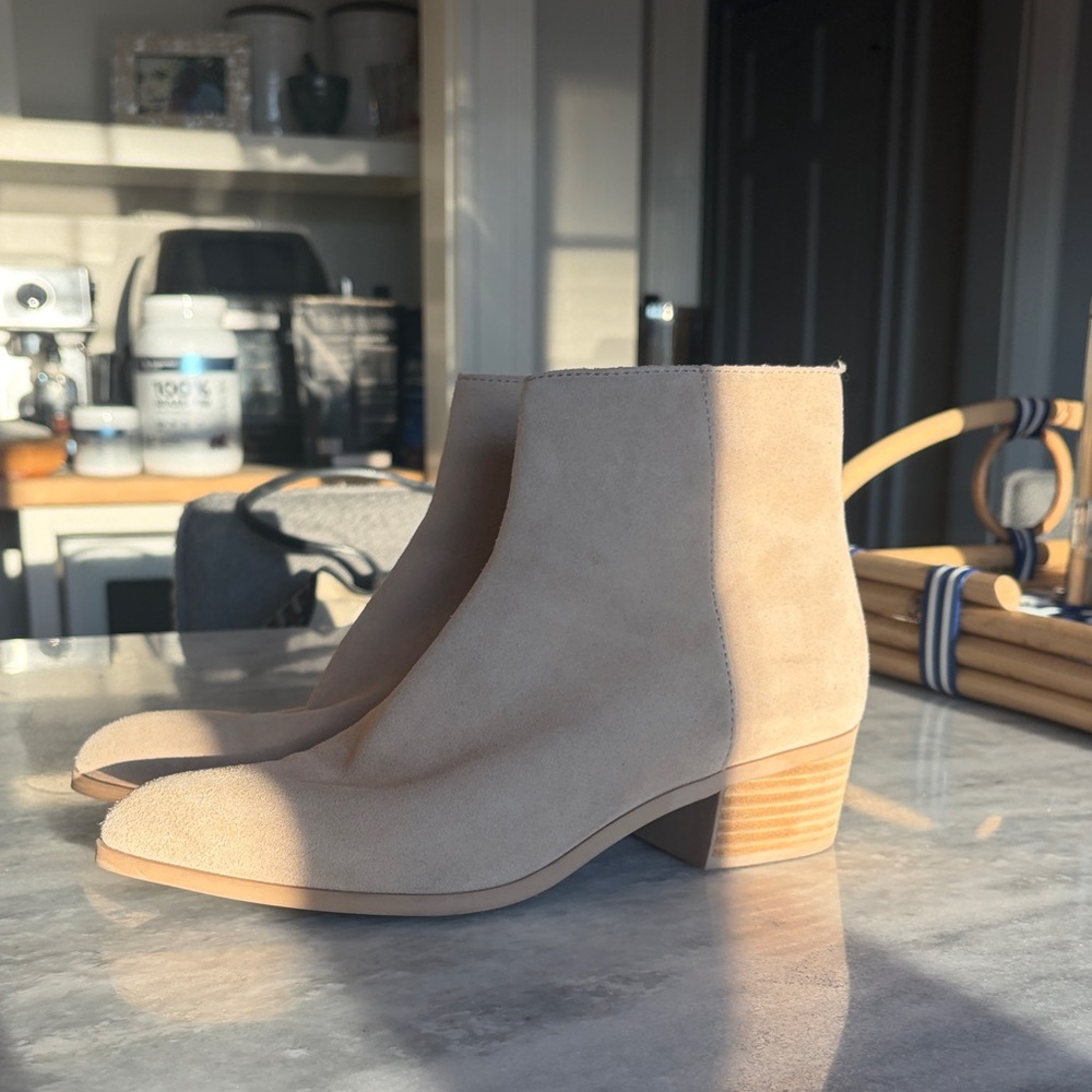 Dolce Vita Cream Ankle Booties